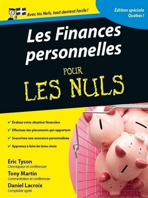 cover image of Finances personnelles pour les Nuls
